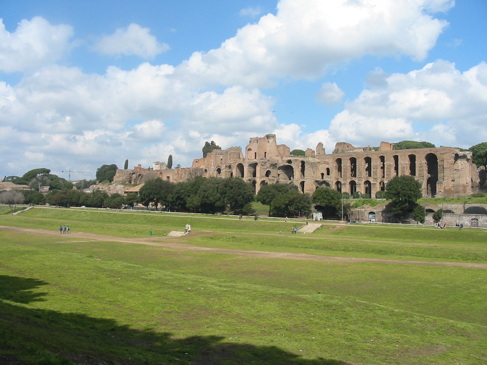 Circus Maximus and the Palatine Hill in daylight