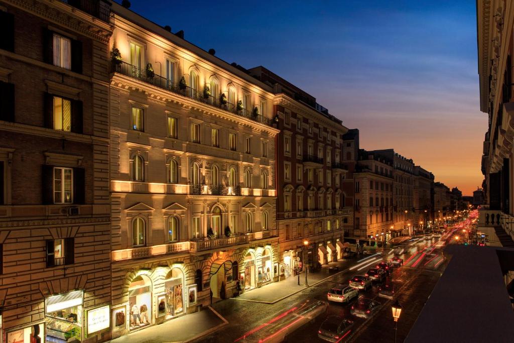 Hotel Artemide exterior at night, provider photo
