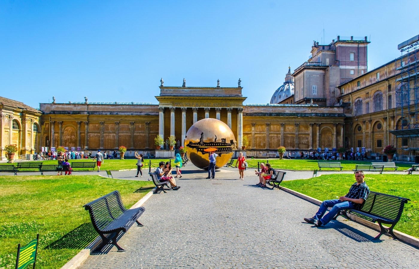 Vatican Museums courtyard